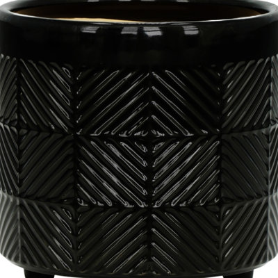 S/2 6/8" Textured Planters