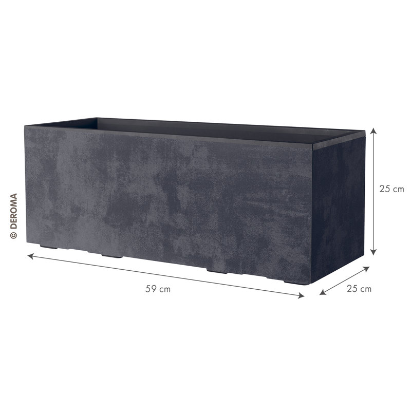 Millennium Trough, 25cm H x 59cm W x 25cm D, Anthracite