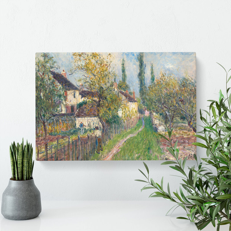 A Pathe At Les Sablons by Alfred Sisley - Wrapped Canvas, 35cm H x 50cm W x 3cm D