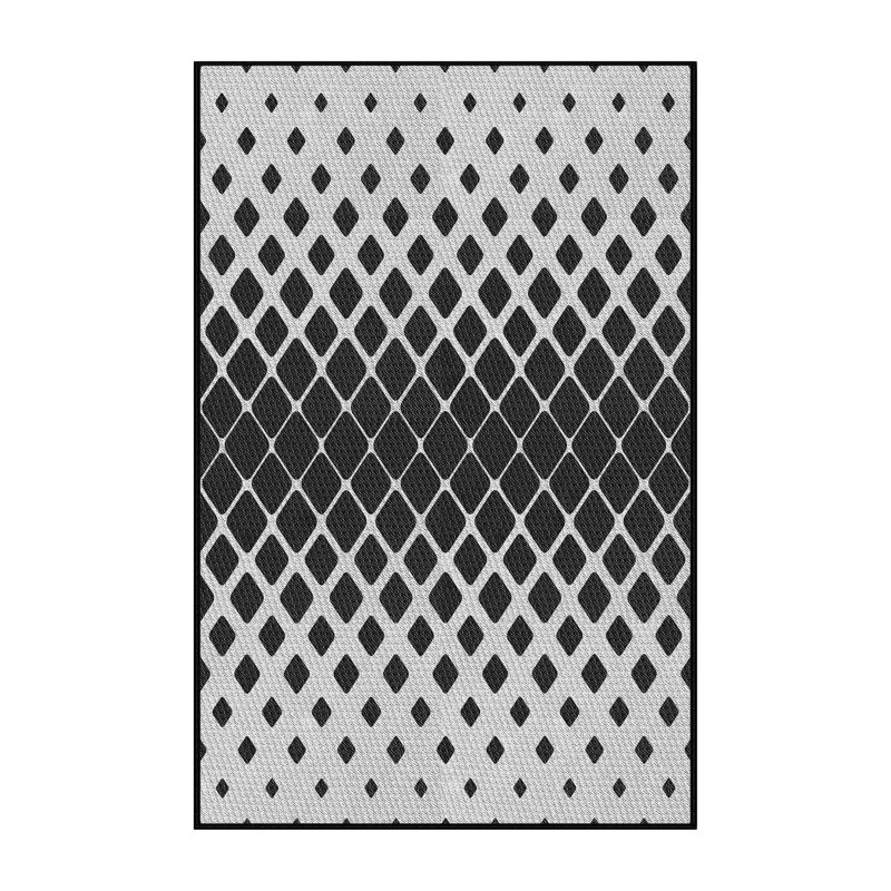 Geometric Indoor Rug, Rectangle 5' x 7'