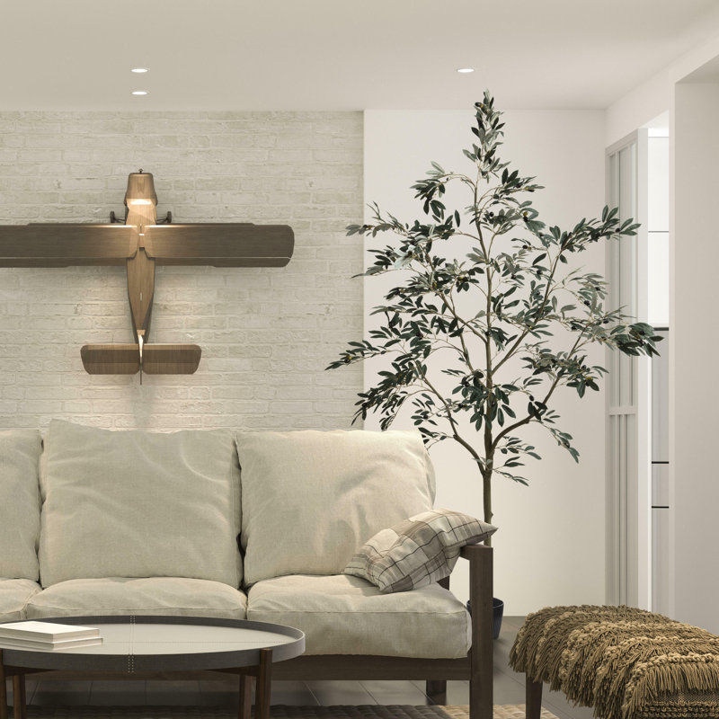 Winnetka Faux Tree in Pot, 84" H x 38" W x 38" D