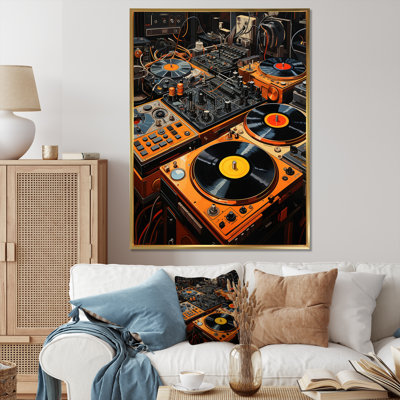 " Yellow Turntables Boom Boxes II "