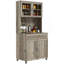 Buffet de cuisine avec huche Modern Kitchen Pantry, armoire autoportante