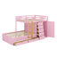 Lit superposé moderne avec tiroirs de rangement multi-tailles et garde-robe compacte-291051028