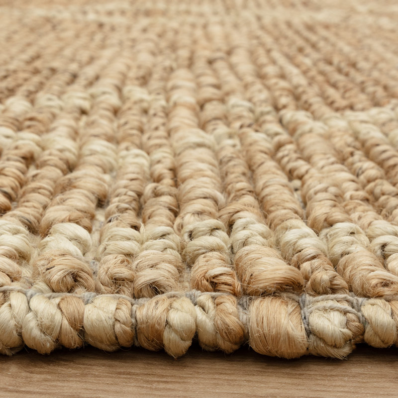 Adib Bleach Jute Area Rug, Rectangle 120 x 170 cm, Natural