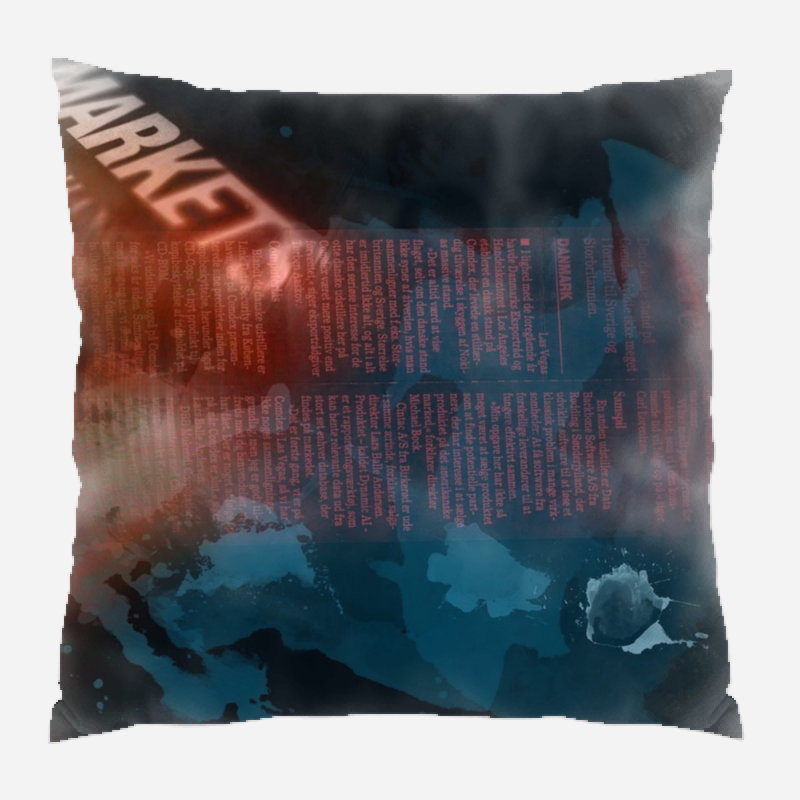 Coussin décoratif journal, Intérieur