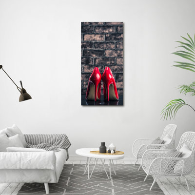 Red Heels - Wrapped Canvas Print