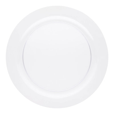Clear Economy Round Plastic Buffet Plates (9") - 120 Plates