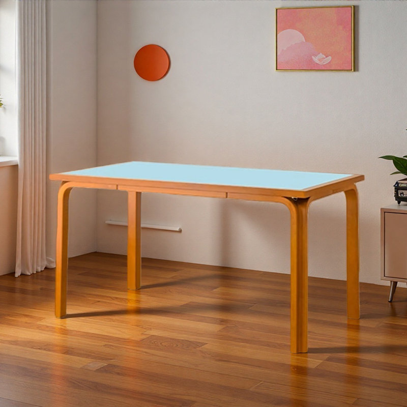 Bureau d'écriture Creative Creative, Bleu clair, H 29,52 po x l 70,86 po x P 31,49 po