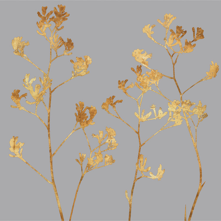 «Gold at Dusk II», impression sur toile, H 12 po x l 12 po x P 0,75 po, Toile tendue, Pas de tapis