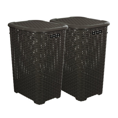 Panier à linge en osier
