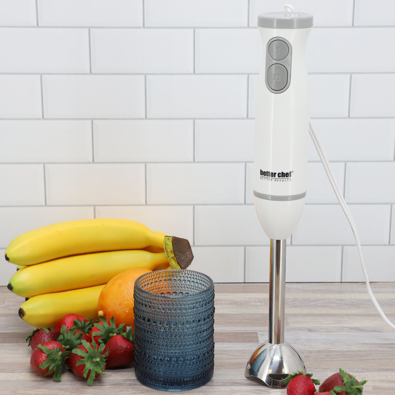Better Chef 2-Speed 150-Watt Immersion Hand Blender in White