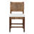 Bali & Pari Alise Handwoven Seagrass Dining Chair With Mahogany Wood Frame – Woven Back And Seat Chair For Dining Room Or Kitchen, Earthy Brown