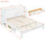 Full Size Bed In White With Plenteous Drawer Space - Saving Solution For Small Apartments. Organize Pillows, Clothes, . Finish Adds Charm. Charging Available. Easy Assembly Instructions. 75.1"l X