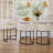 Modern Upholstered Counter Stool with Metal Frame-124062064