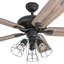 Ventilateur de plafond 52 po avec lumière DEL Lincoln Woods-897900326