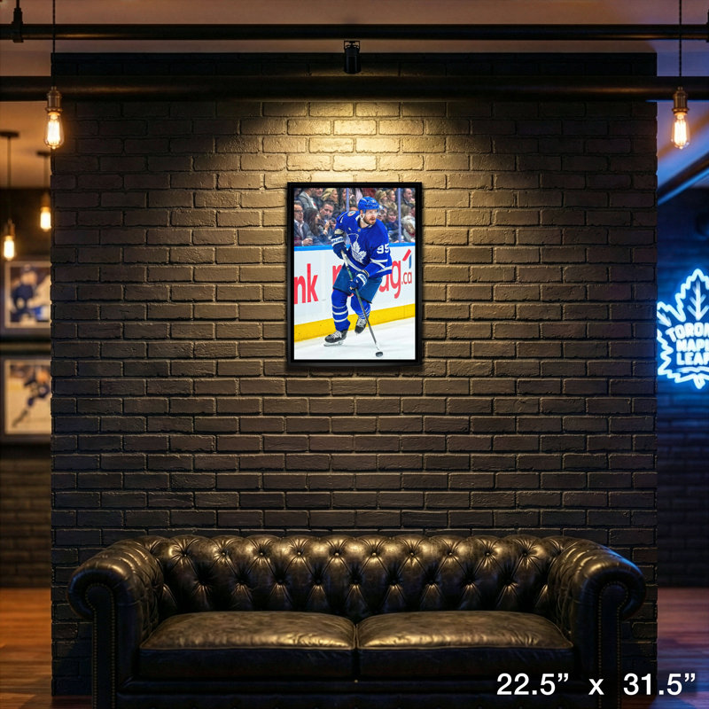 Oliver Ekman-Larsson 20 x 29, toile encadrée Maple Leafs de Toronto