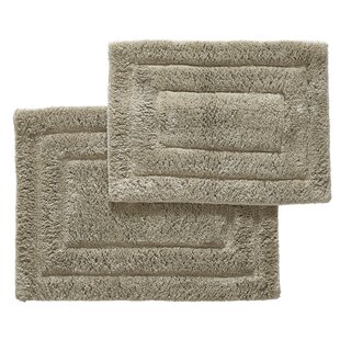 Hotel Vendome Spa Collection Hand Towels (2) COTTON Velour White Charcoal  NWT