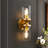 2-Light Bar Wall Sconce Bath Vanity Light with Cylinder Glass Shade 13.4 in Height