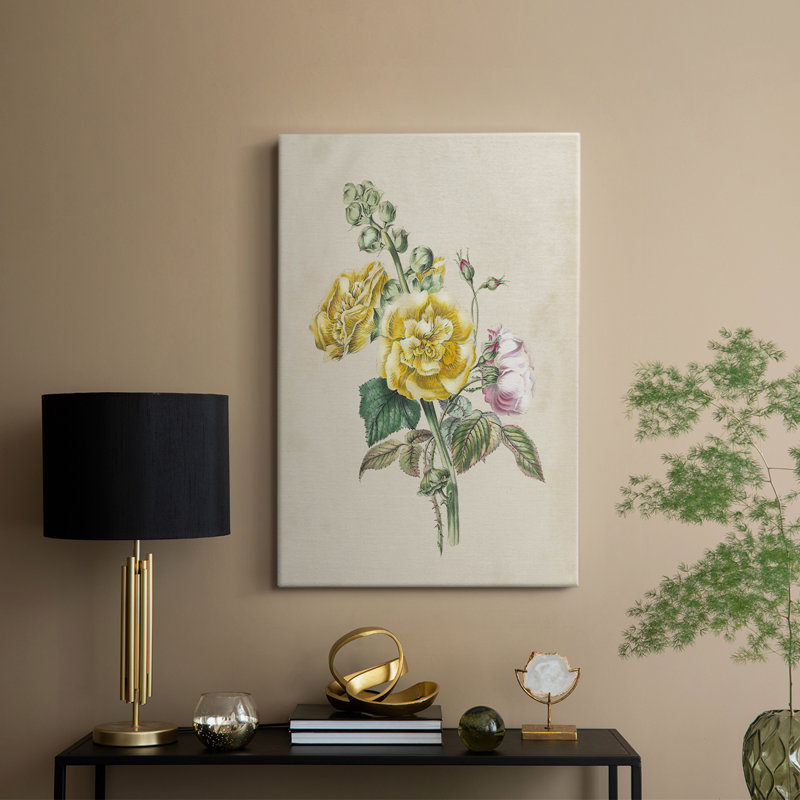 Bouquet de jardin antique II - galerie Cavas sur mesure, H 48 po x l 32 po