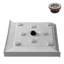 Base de douche 36 po x 36 po en acrylique blanc brillant avec bonde centrale, bonde incluse-114639150