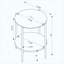 Ensemble de table basse et de table ronde moderne 2 pièces, ensemble de salon polyvalent assorti-129866789-129866788