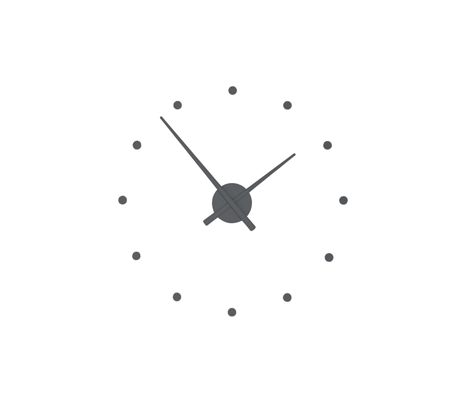 OJ Wall Clock, Gray, Small