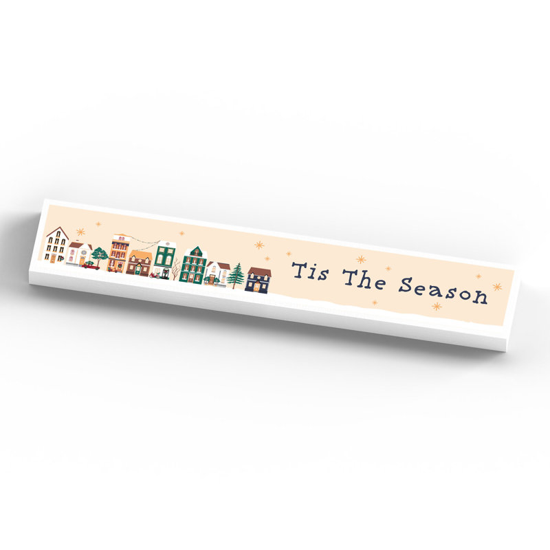 Xmas Tis the Season Wooden Memento Block
