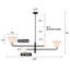 Luminaire suspendu pour îlot de cuisine 4 lumières Plainview-87706340-126533996