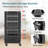 Rolling Utility Cart Storage Cart with Trays Lockable Craft Cart Salon Trolley