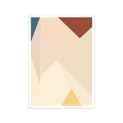Colour Block Mid Century Art A - Print