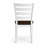 Halvorsen Modern Dining Chairs, Set Of 2, Dirty Oak/White Finish Solid Rubberwood