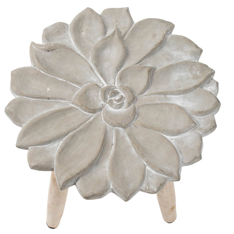 Feazell Concrete Top End Table