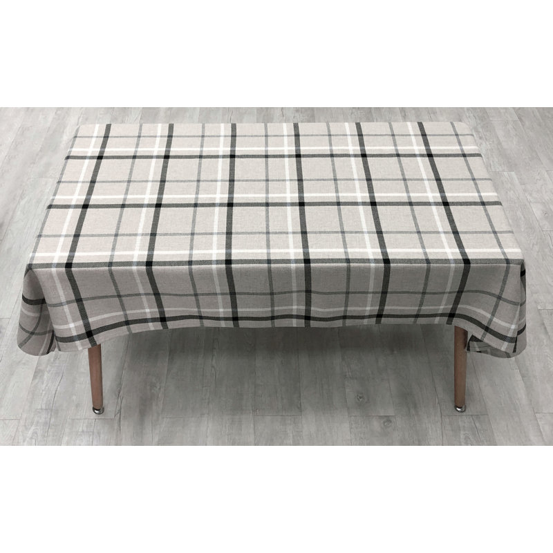Broten Polyester Rectangle Table Cloth, Grey