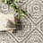 Connor Floral Tiled Performance Gray/Ivory Rug-1004699301