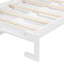 Lit escamotable simple de taille simple pliable sur le côté avec motif imprimé tendance, éclairage à DEL sous le lit et prise USB intégrée - Design peu encombrant - blanc-656720011-656720009