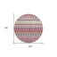 Tapis rond 8 po Merlot