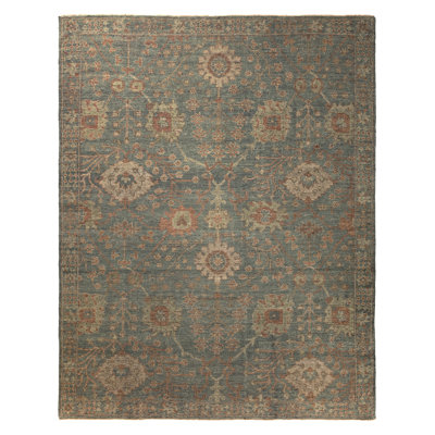 Jaipur Living Maeli RHA03 Handknotted Floral Blue and Beige Area Rug (12'x15')
