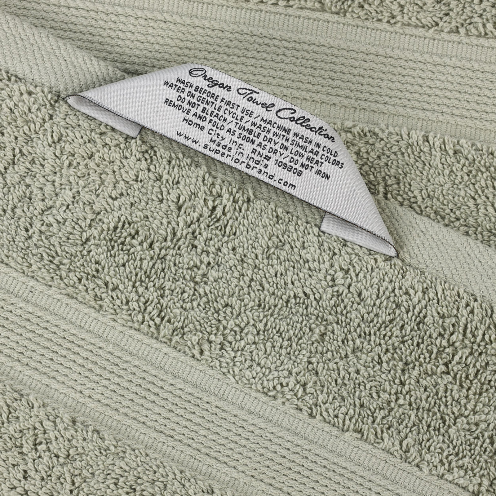 Organic Cotton Towel Set, 3 Piece Set, Sage