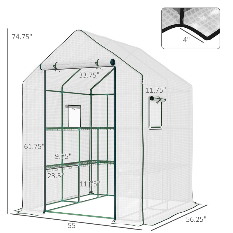 Portable Greenhouse, White