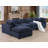 Weikko 143.2" Wide Upholstered Chaise Sectional-847957267
