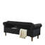 62" Bedroom Tufted Button Storage Bench, Modern Fabric Upholstered Ottoman, Window Bench, Rolled Arm Design for Bedroom, Living Room, Foyer -128143576