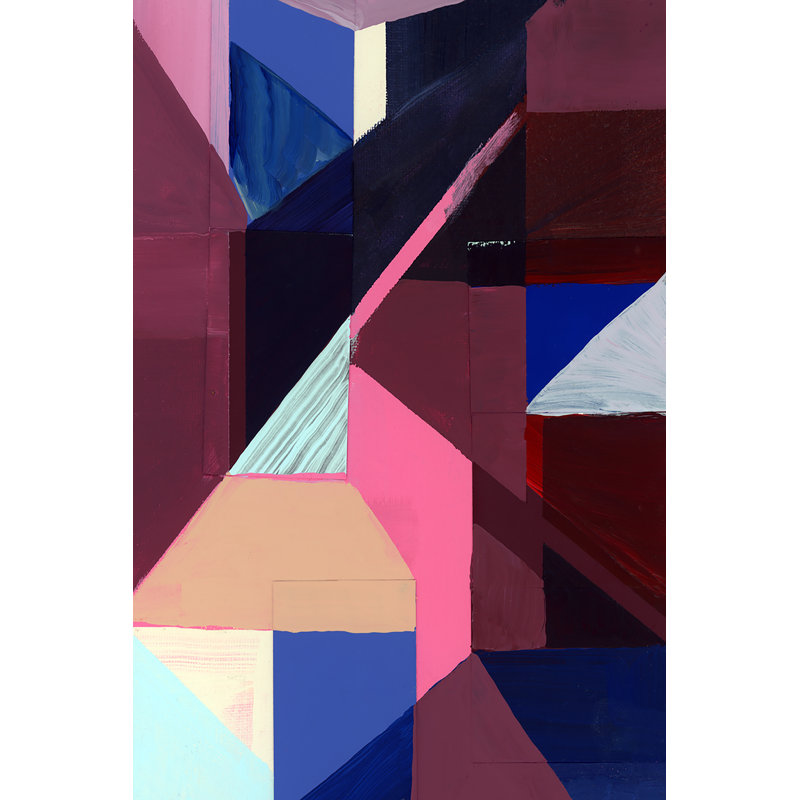 Royals II by Cartissi - Painting, 76 cm H x 51 cm W, Black Floater Framed