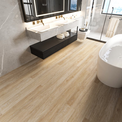 Planche en vinyle SPC 9 po x 6 po x 6 mm