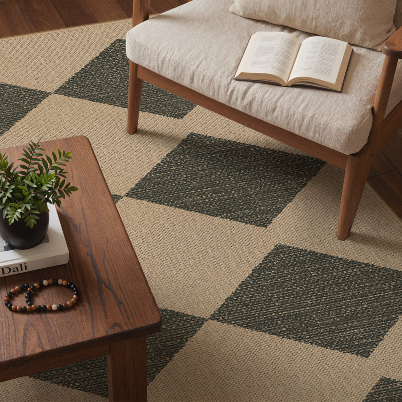  Tapis intérieur / extérieur Rowan Diamond Trellis, tapis 5 x 7, Rectangle 5 pi x 7 pi