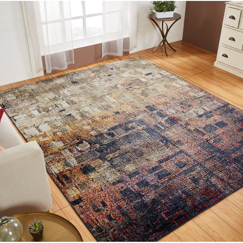 Abstract Indoor Rug, Rectangle 2' x 3'