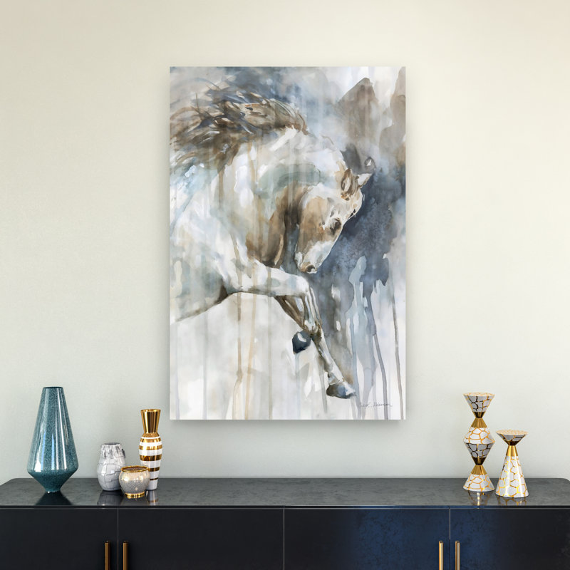 «Room to Run Abstract Contemporary Horse», reproduction d'art murale, 36" H x 24" W