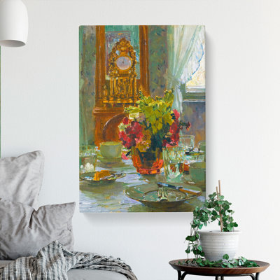 The Breakfast Table by Carl Moll - Wrapped Canvas Painting