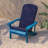 Chaises Adirondack en résine de polyester toutes saisons avec coussins Rangins-1054847153