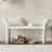 Elegant Retro Style Bench With Turned Legs-1620739846